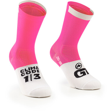 ASSOS GT C2 Socks Neon Pink 2023 0